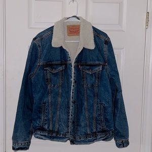 EX-BOYFRIEND SHERPA TRUCKER JACKET